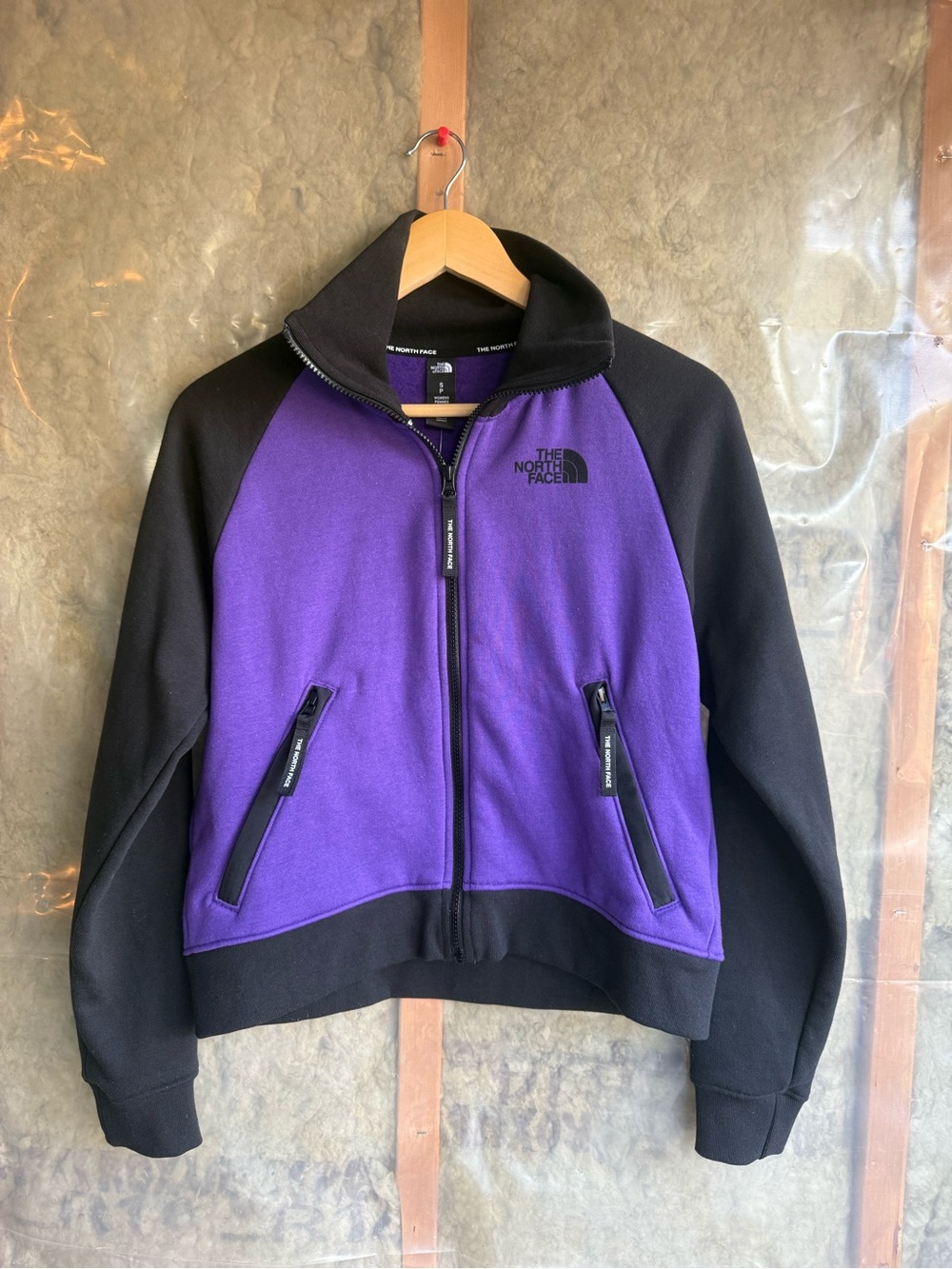 The North Face Women's Purple & Black Full-Zip Fleece Jacket